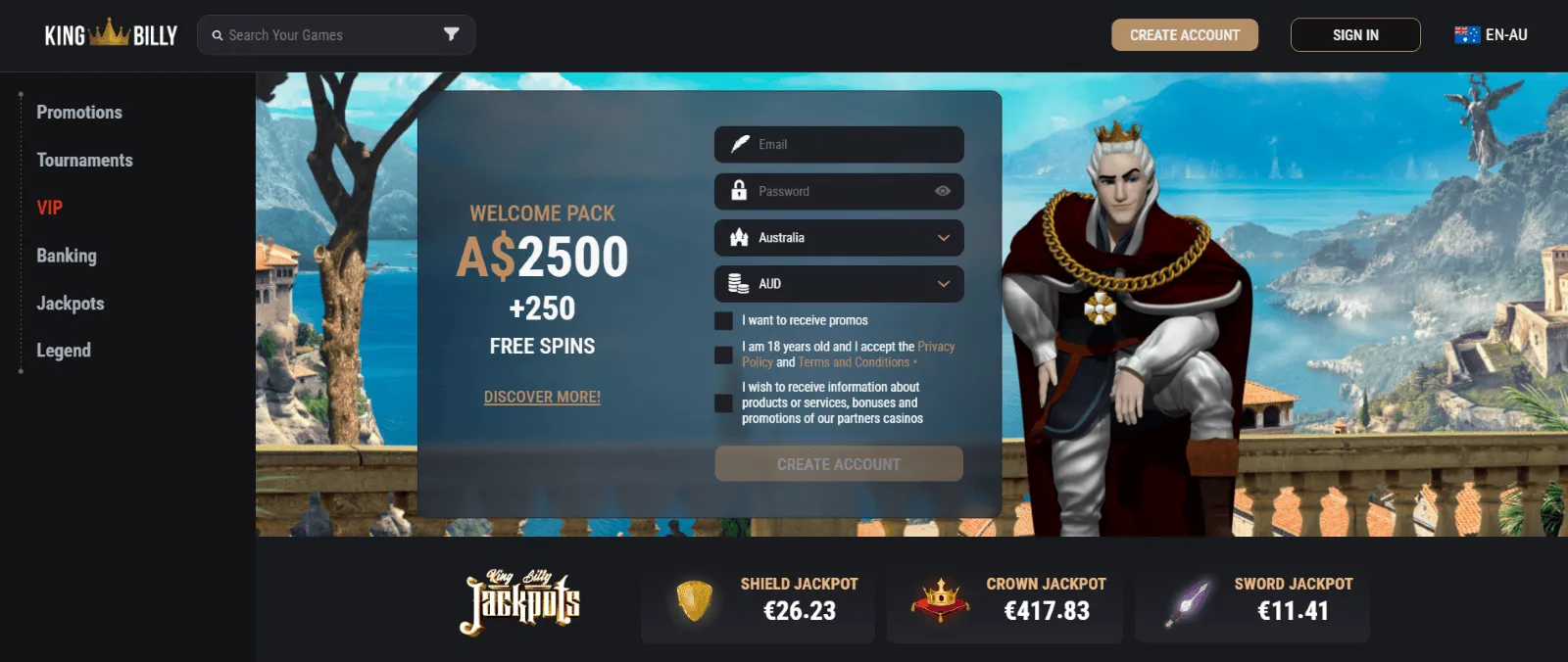 King Billy casino AUS King Billy casino