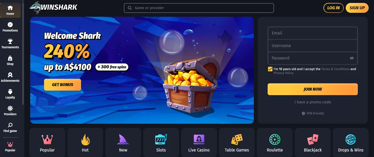 WinsharkΒ casino Winshark