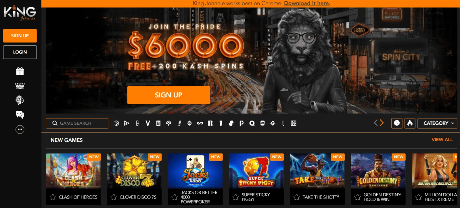 King Johnnie online casino King Johnnie casino