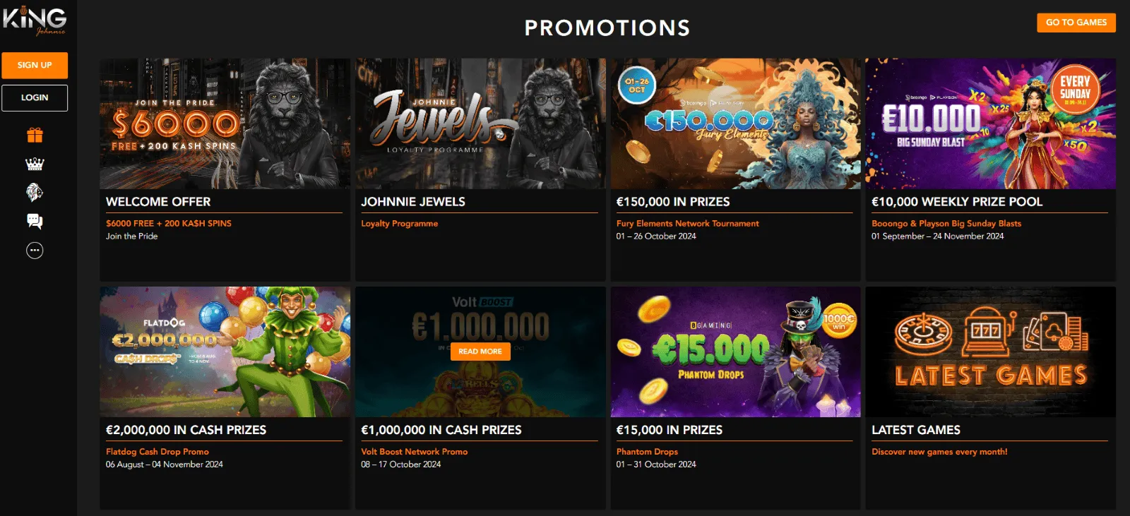 King Johnnie casino online King Johnnie casino