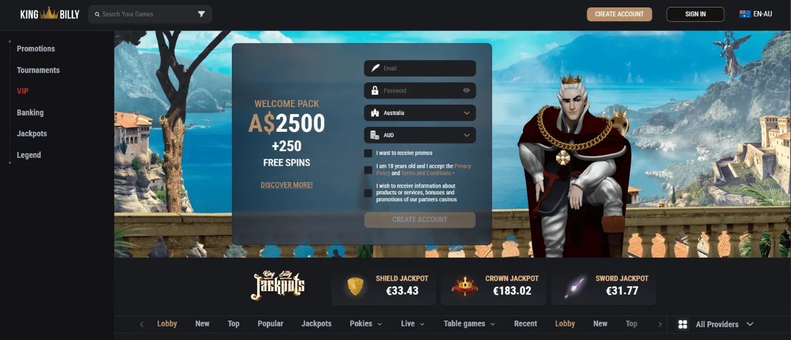 King Billy casino Australia King Billy casino