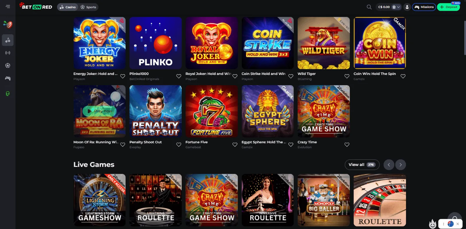 BetOnRed casino BetOnRed