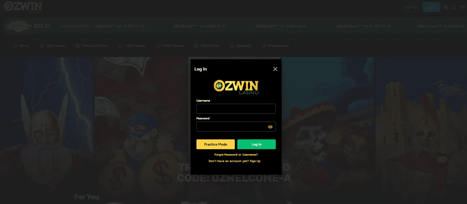 Ozwin casino login Australia Ozwin casino login