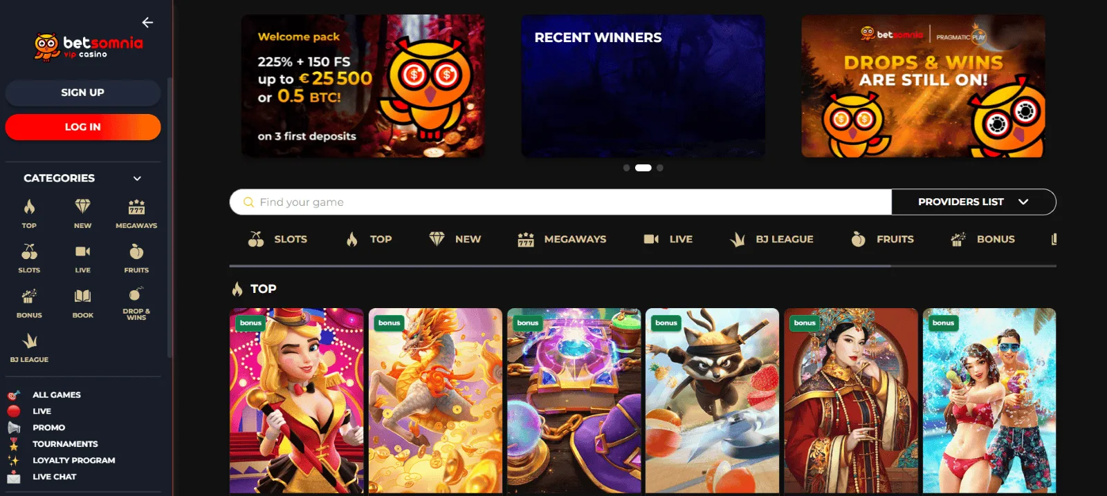 Betsomnia casino Betsomnia