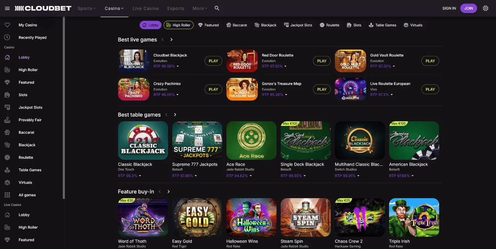 Cloudbet casino Cloudbet