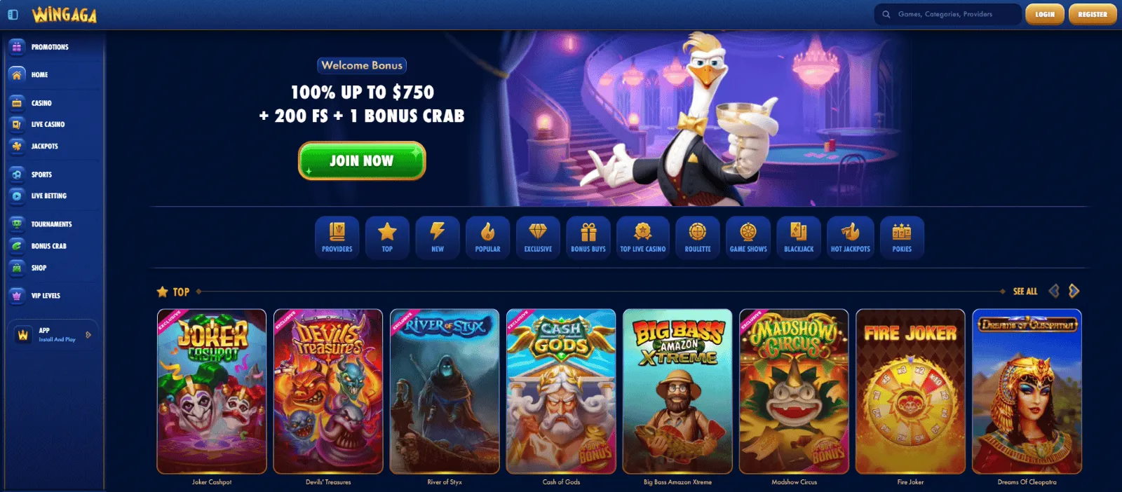 Wingaga casino Wingaga