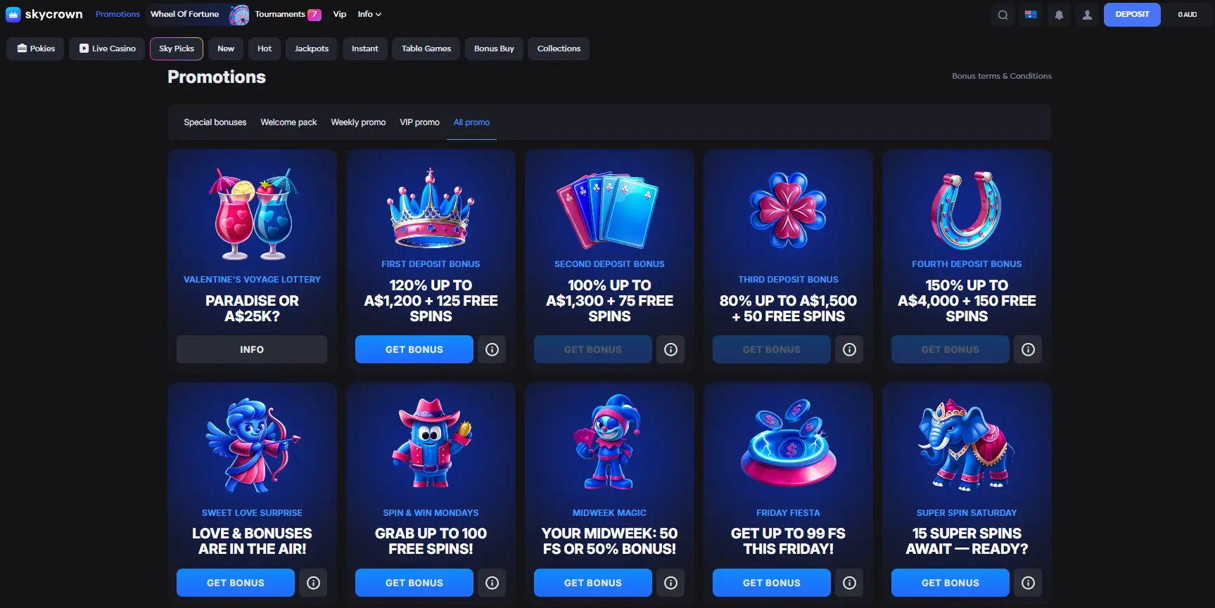 Bonuses and promotions for Skycrown online casino players Bonuses and promotions for Skycrown casino players