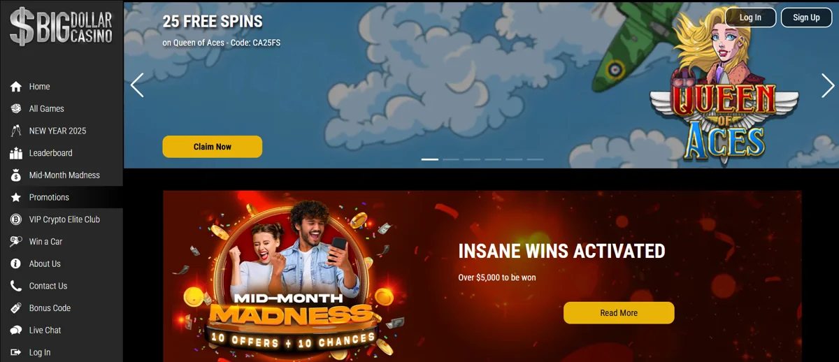 Big Dollar casino keeping it simple yet rewarding Big Dollar casino