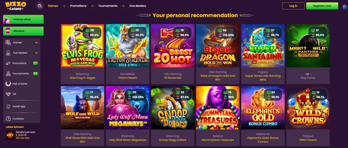 A casino game library that surpasses all other A game library that excels